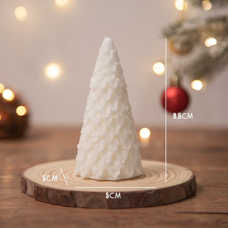 Regalo de vela de cera de soja perfumado árbol de Navidad para amigos de la familia