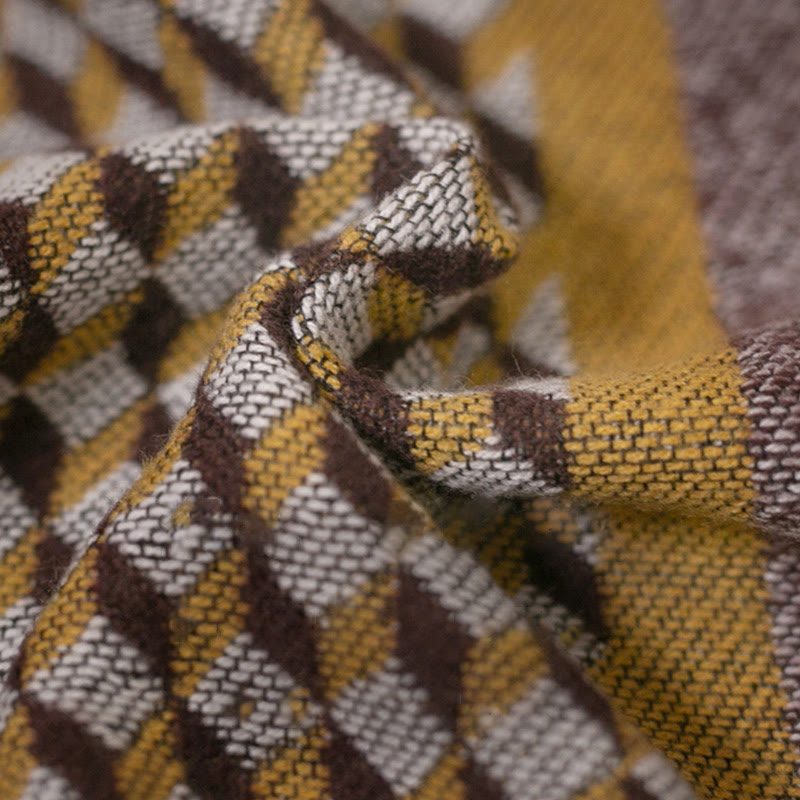 Mantón tibetano de Buddha Stones , patrón clásico, bufanda de viaje cálida y acogedora para invierno - image 6