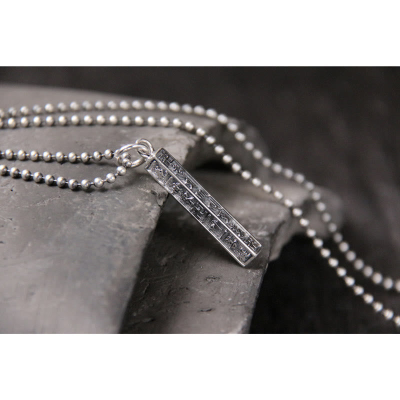 Colgante de plata de ley 925 con símbolo de la esvástica de Buda Om Mani Padme Hum tibetano - image 6