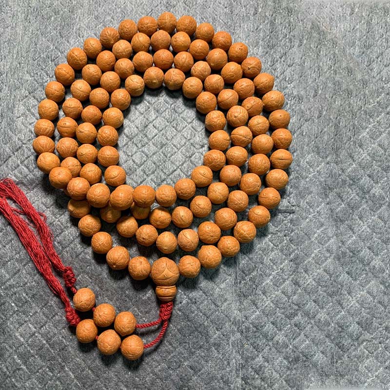 Buddha Stones 108 cuentas Mala Nepal semilla Bodhi suerte riqueza borla pulsera