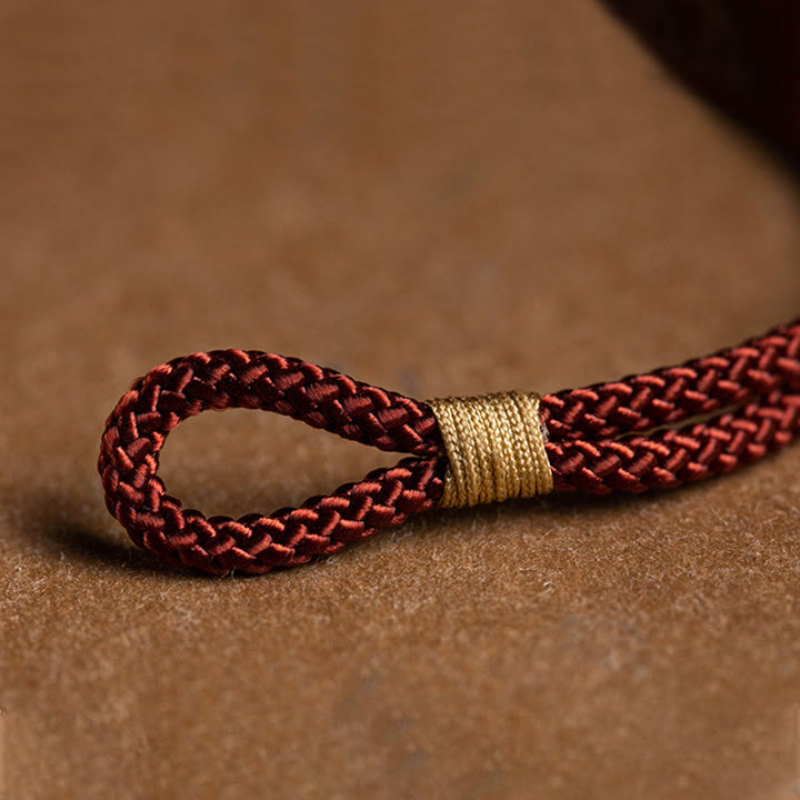 Pulsera de hilo rojo trenzado con Buddha Stones , Plata de Ley 925, hecha a mano, zodíaco chino, Buda natal, cian, Bodhi, protección de semillas - image 4