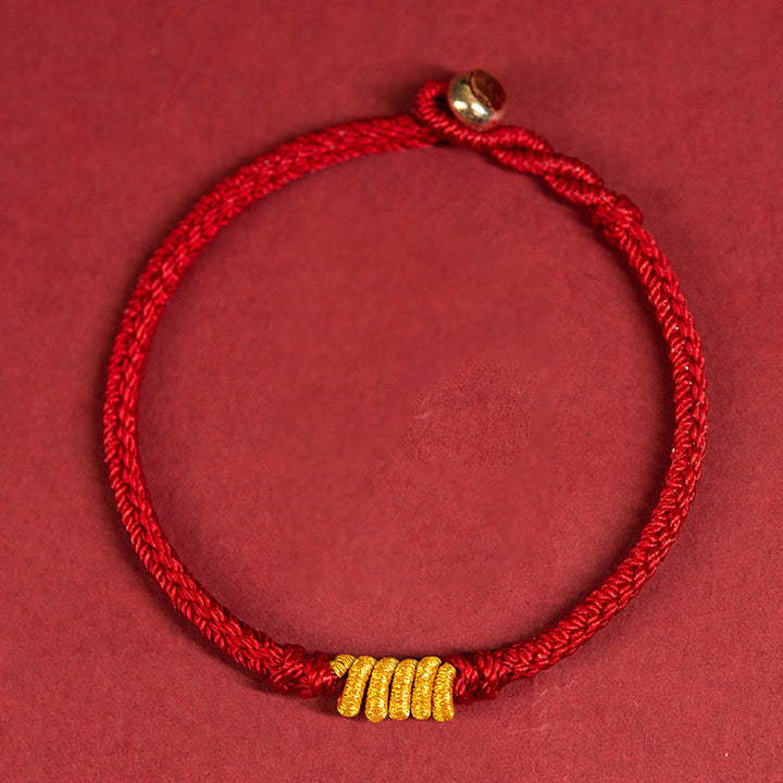 Pulsera de cuerda trenzada de protección de la suerte con nudo King Kong hecha a mano con Buddha Stones