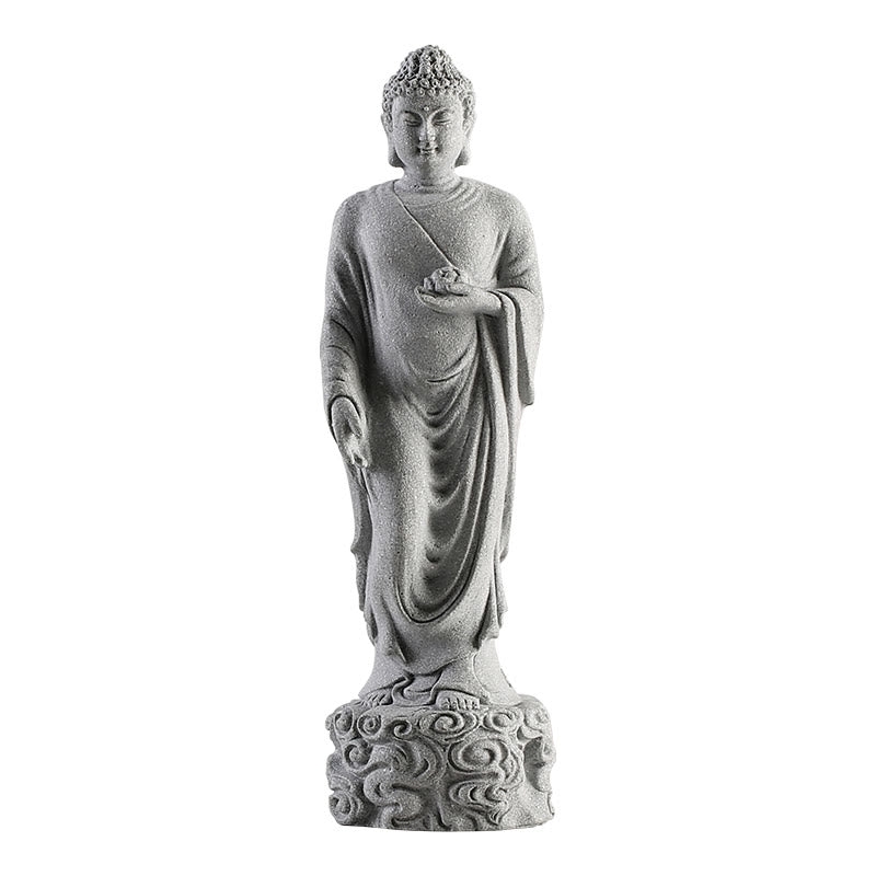 Buddha Stones Meditación Buda Nubes Auspiciosas Diseño Serenidad Decoración del Hogar