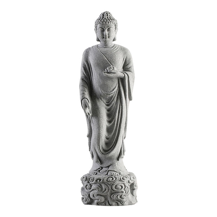 Buddha Stones Meditación Buda Nubes Auspiciosas Diseño Serenidad Decoración del Hogar