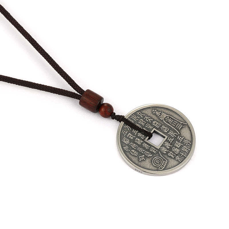 Colgante de collar de energía de equilibrio de estrella de moneda de cobre Bagua Yin Yang de Buddha Stones - image 10
