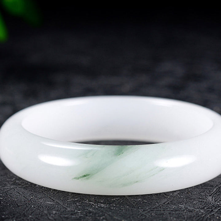 Brazalete curativo de la suerte de jade natural