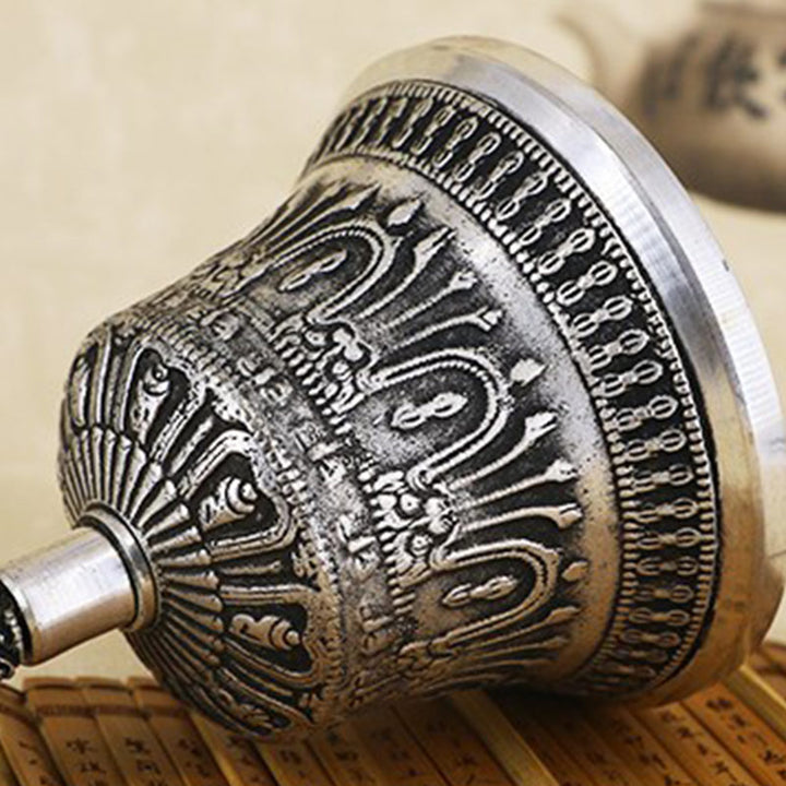 Juego de decoración de cobre con Buddha Stones, campana de meditación tibetana y Vajra Dorje