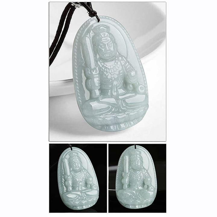 Buddha Stones Zodíaco Chino Buda Natal Jade Riqueza Prosperidad Collar Colgante - image 16