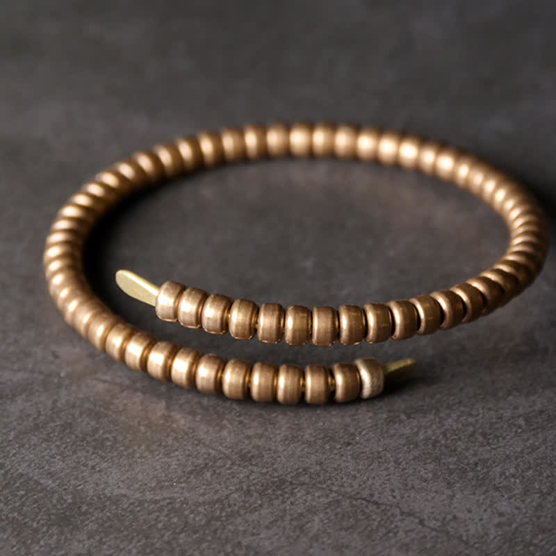 Pulsera ajustable con equilibrio de cobre y diseño vintage de Buddha Stones