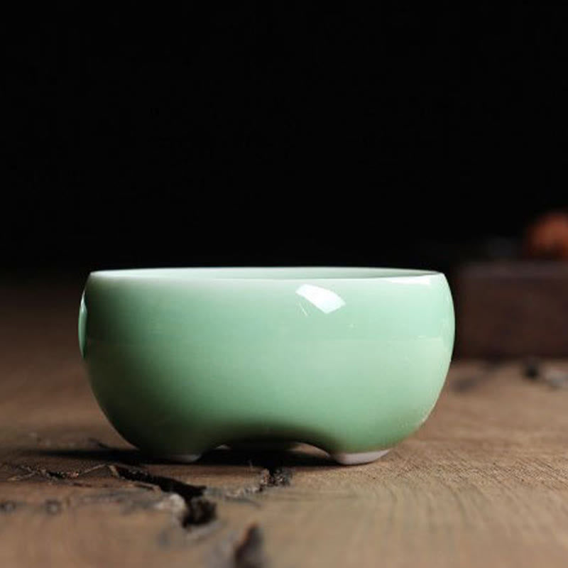 Taza de té de cerámica con forma de pez koi de colores y Buddha Stones - image 21