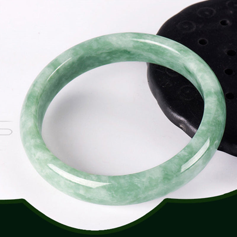 Pulsera de prosperidad de jade natural con Buddha Stones