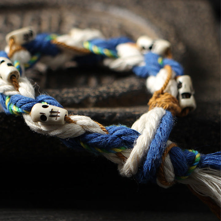 Pulsera de la suerte hecha a mano con cuentas de la diosa de la riqueza Zakiram tibetana con Buddha Stones