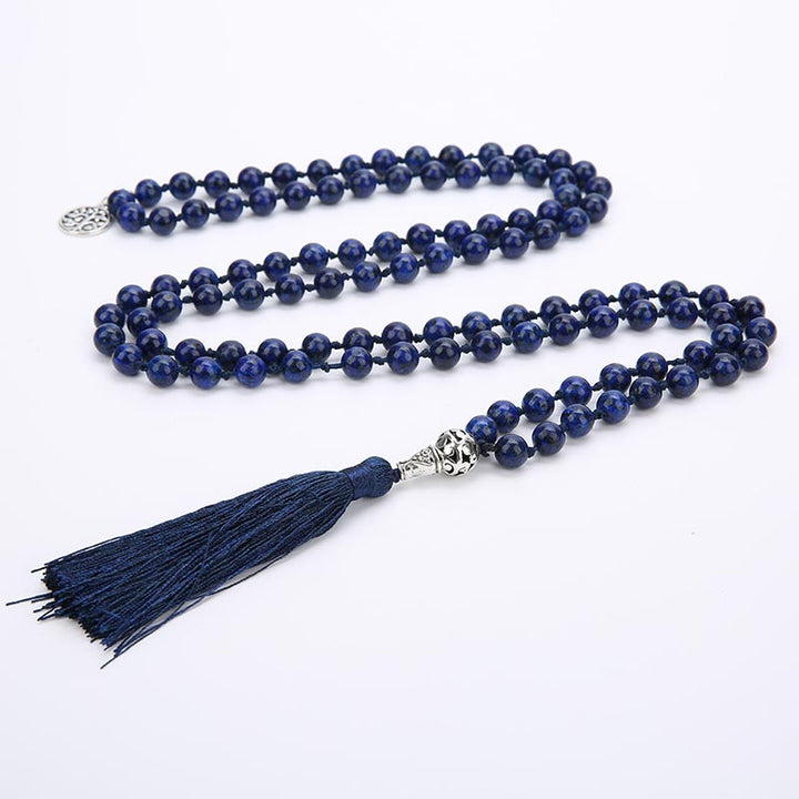 Collar de meditación y yoga con 108 cuentas de Mala