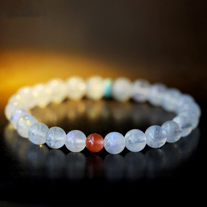Pulsera Positiva Curativa Calma de Piedra Lunar