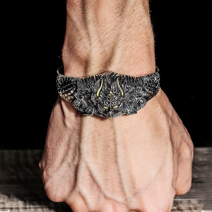 Brazalete tibetano de protección de la sabiduría del pájaro Garuda