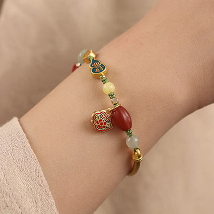 Pulsera tibetana de la suerte de la felicidad de la fortuna de las nubes auspiciosas