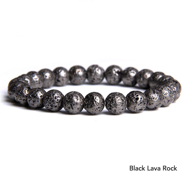 Pulsera con cuentas de equilibrio de cristal de piedra de ágata natural