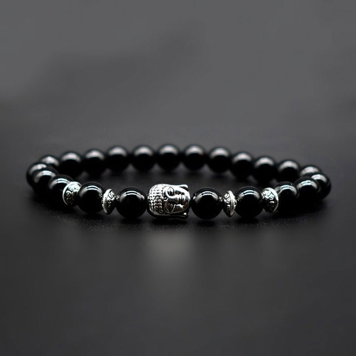 Pulsera curativa de amor con amatista y Buddha Stones