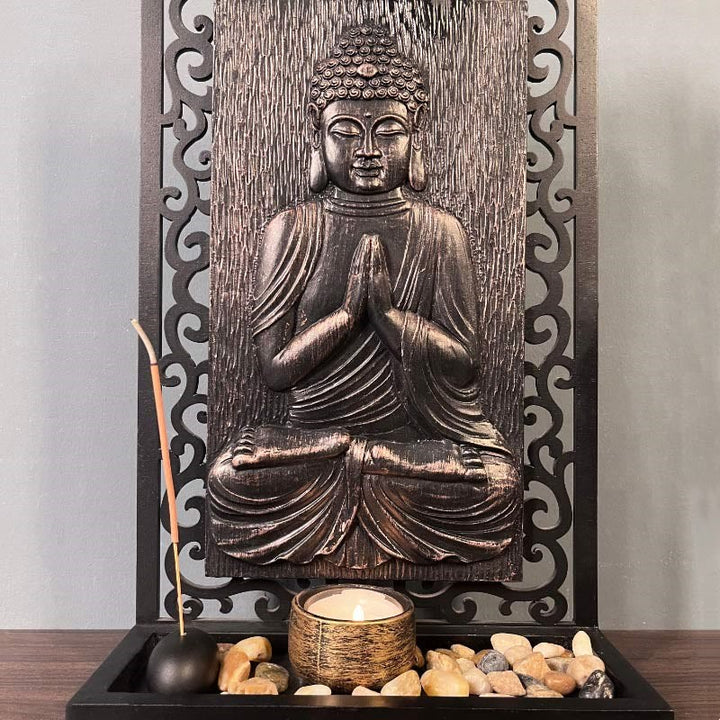 Buddha Stones, decoración del altar de oración de resina para el hogar, compasión, serenidad