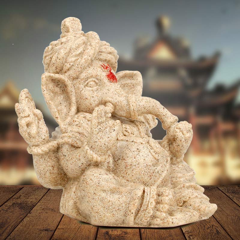 Estatua de elefante Ganesh Ganpati, transformación, decoración del hogar