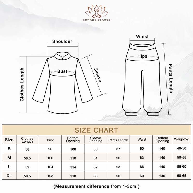 Conjunto de ropa de gasa para mujer, ropa de práctica de meditación espiritual Zen, Buddha Stones, oración Retro - image 19