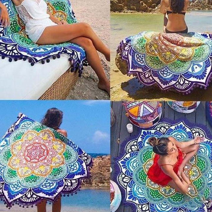 Buddha Stones Decoración de tapete de armonía de mandala tibetano - image 0