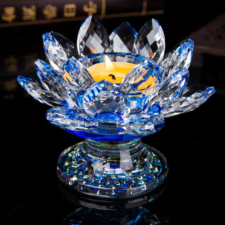 Adorno de candelabro de loto tibetano