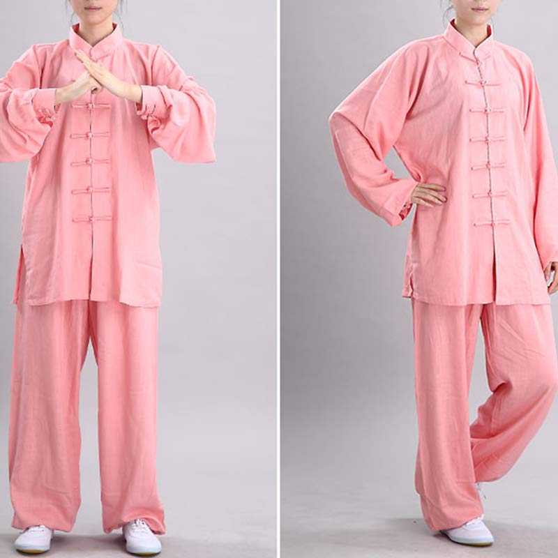 Conjunto de ropa unisex con bordado de Buddha Stones para meditación, oración zen, práctica espiritual de tai chi y qigong - image 9
