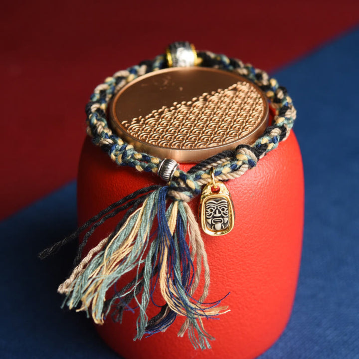 Pulsera hecha a mano con Buddha Stones Zakiram diosa de la riqueza Om Mani Padme Hum Paz