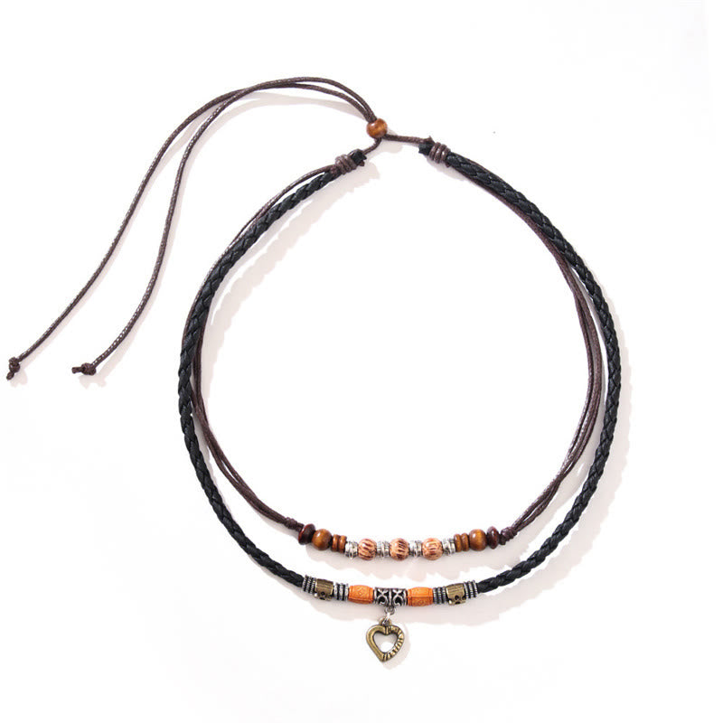 Pulsera con colgante y collar curativo con cuentas con diseño de corazón de amor de Buddha Stones