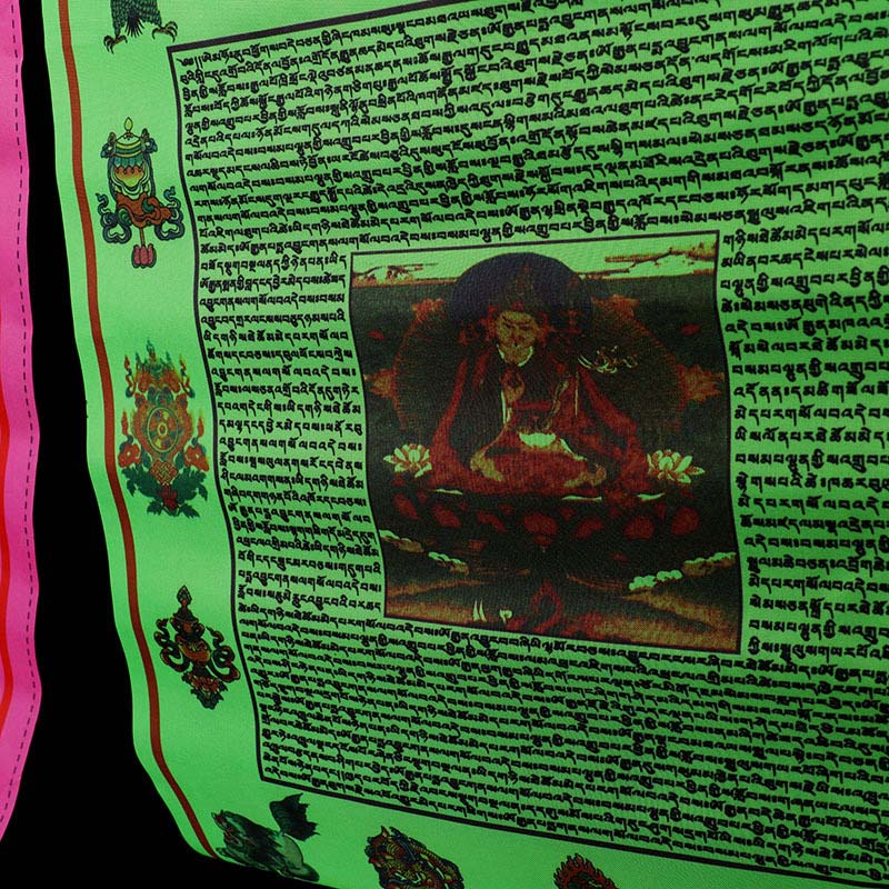 Bandera de oración para exteriores con bendición tibetana (10 unidades) - image 7