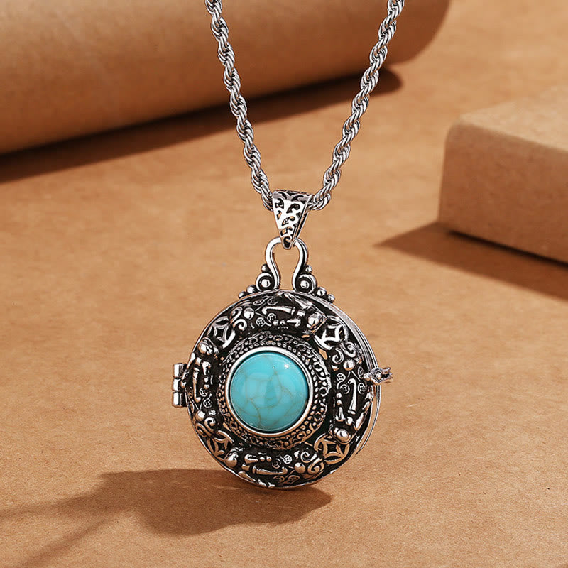 Collar de cobre de la suerte de Pi Xiu tibetano con Buddha Stones