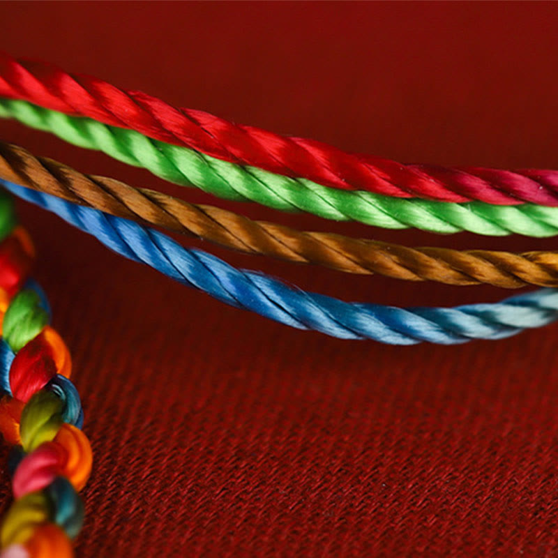 Buddha Stones &quot;Que todos tus deseos se hagan realidad&quot; Pulsera Suerte Multicolor