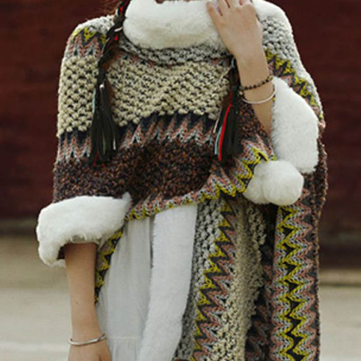 Mantón de rayas multicolor tibetano con Buddha Stones , bufanda de viaje acogedora para invierno