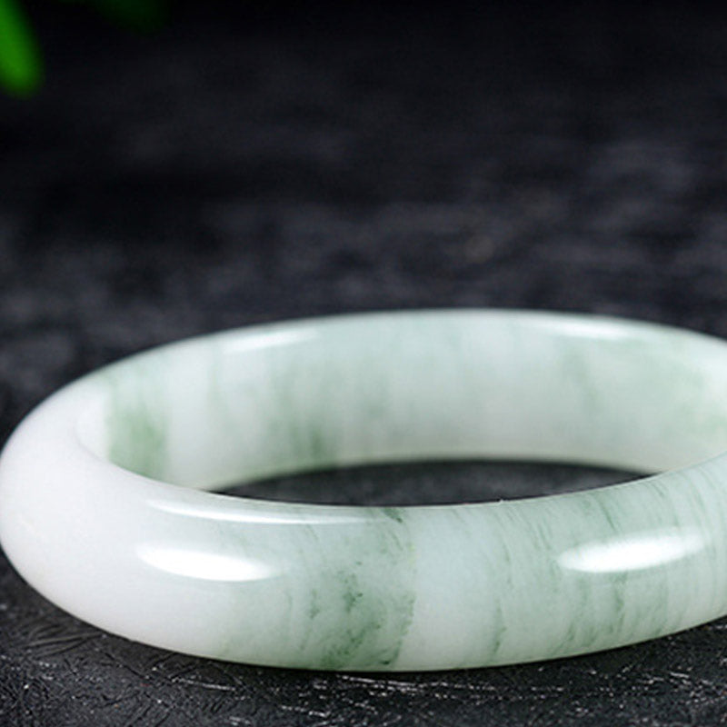 Brazalete curativo de la suerte de jade natural