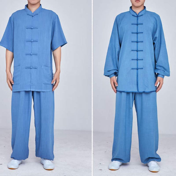 Conjunto de ropa unisex con bordado de Buddha Stones para meditación, oración zen, práctica espiritual de tai chi y qigong - image 35