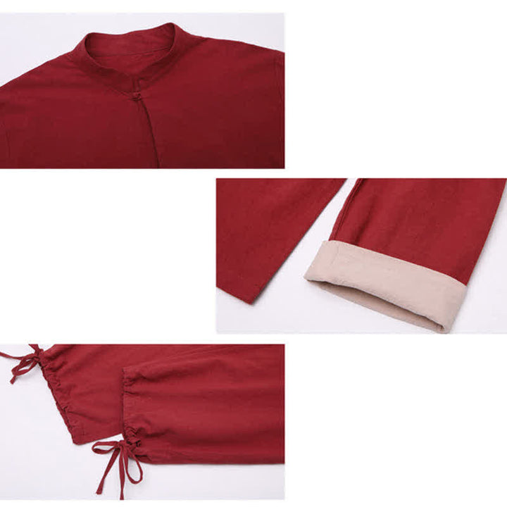 Conjunto de ropa de lino y algodón para hombre con Buddha Stones, meditación espiritual, zen, yoga y oración
