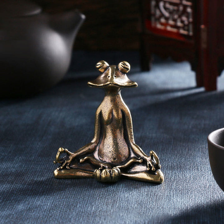 Buddha Stones, Mini Rana pequeña, Tortuga, pez Koi, Caracol, cangrejo, cobre, riqueza, decoración del hogar