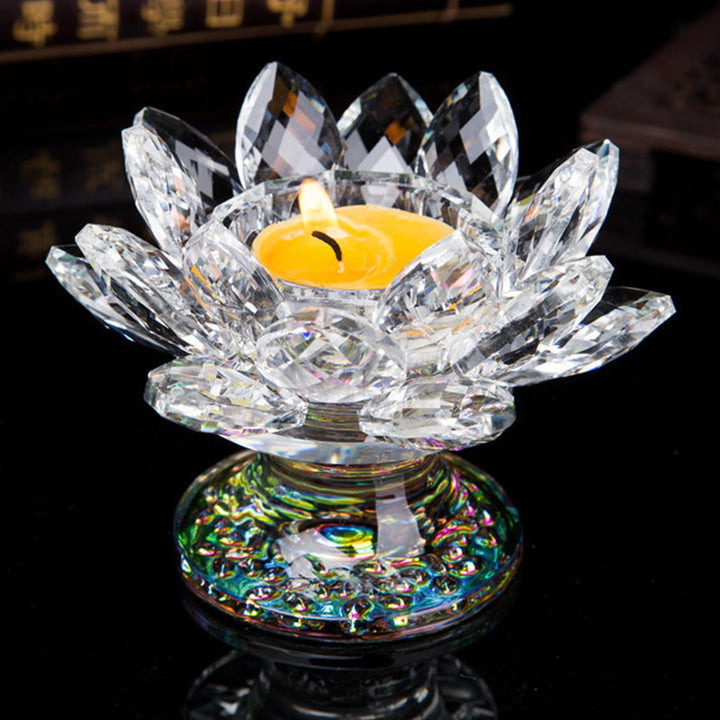 Adorno de candelabro de loto tibetano