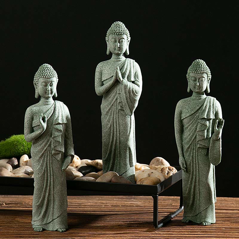 Estatua tibetana de meditación, contemplación, Buda, serenidad, compasión, decoración