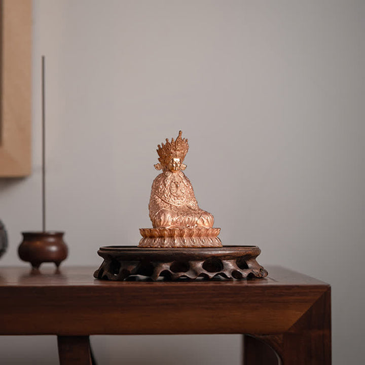 Estatua de cobre hecha a mano de la compasión de la estatuilla de Buda Shakyamuni Decoración