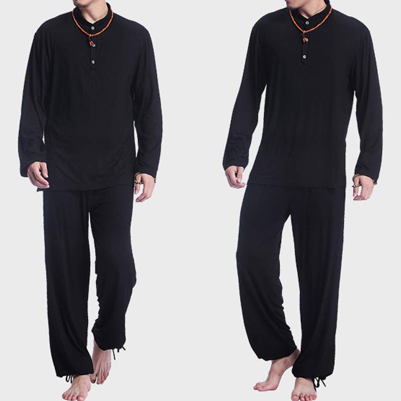 Conjunto de ropa para hombre para práctica de yoga, meditación, oración, tai chi, zen y espiritualidad con Buddha Stones - image 18