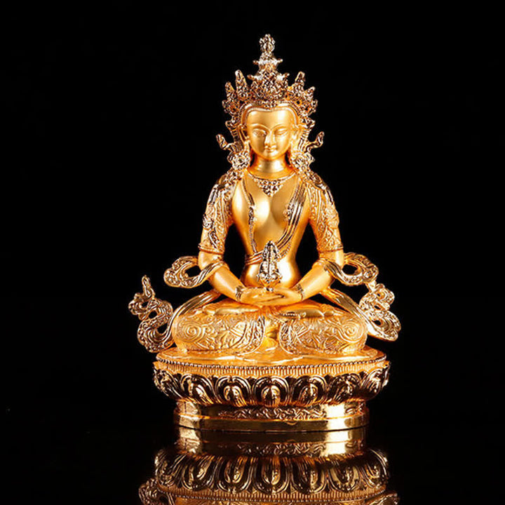 Figura de Buda de la longevidad, estatua de serenidad, decoración del hogar