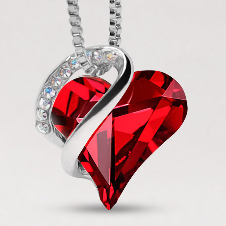Colgante de collar de energía curativa con piedra natal de corazón de amor de Buddha Stones