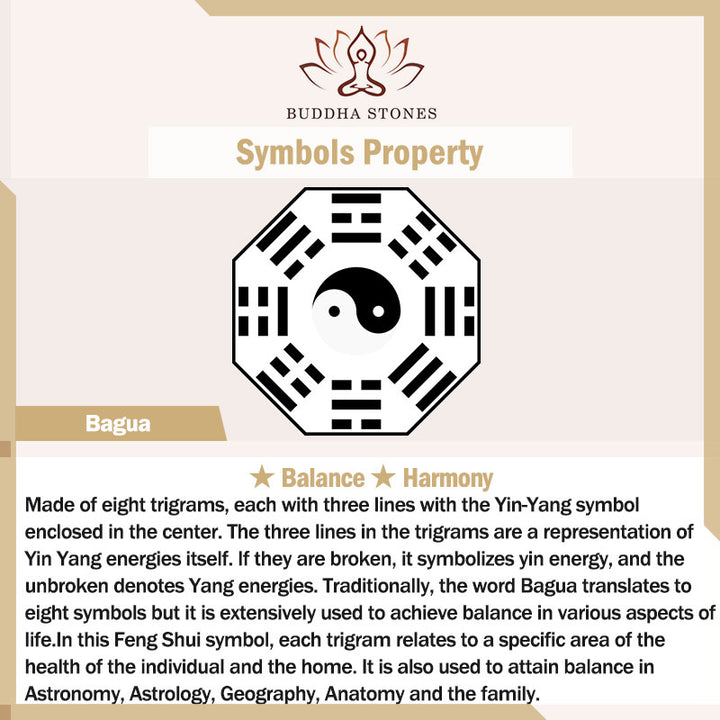 Buddha Stones Colgante de collar de acero de titanio con equilibrio Yin Yang Bagua - image 5
