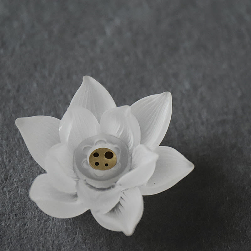 Quemador de incienso Mini Lotus Liuli Crystal Healing Meditation Stick