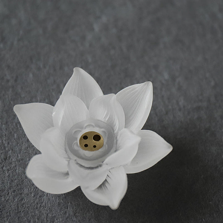 Quemador de incienso Mini Lotus Liuli Crystal Healing Meditation Stick