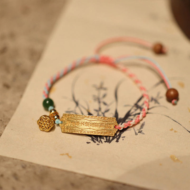 Pulsera trenzada con amuleto de la suerte, hecha a mano, en plata de ley 925 con Buddha Stones - Pulsera de loto azul y rosa (circunferencia de muñeca: 14-20 cm) - image 0