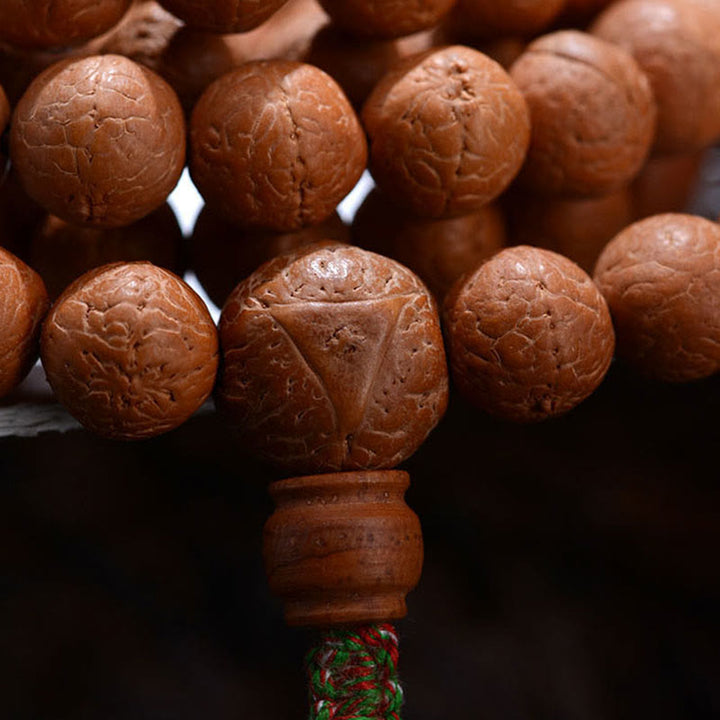 Buddha Stones 108 cuentas Mala Nepal semilla Bodhi suerte riqueza borla pulsera