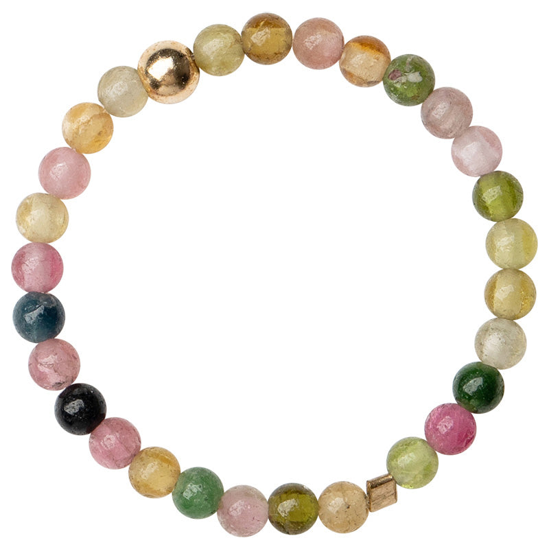 Anillo de amor positivo con turmalina natural de Buddha Stones